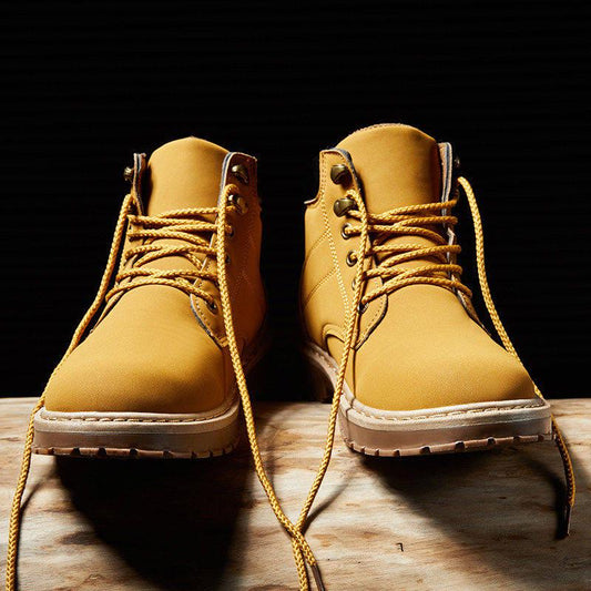 Autumn Winter Men Canvas Boots Fashion High-top Ankle Boots Men's Shoes Comfortable Sneakers