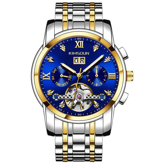 Mens Watches Luxury Stainless Steel Business Automatic Mechanical Wristwatch Male Clock Men Watch