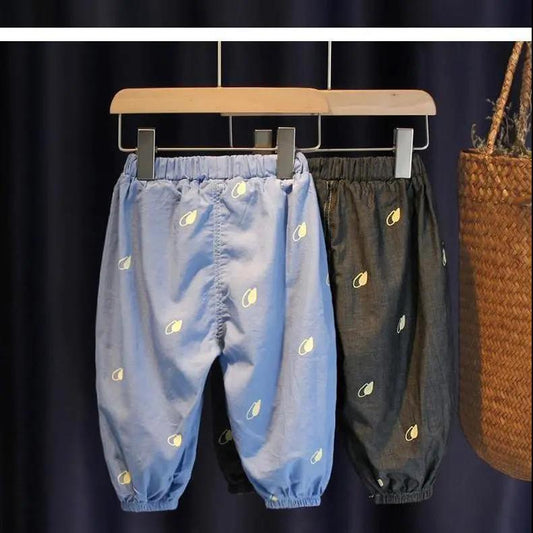 Children's Mosquito Pants Summer Boys and Girls Thin Loose Leggings Pants Small and Medium Baby Long Pants