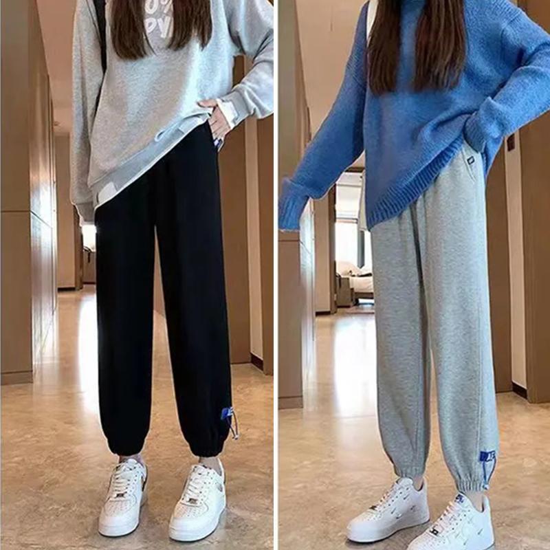 Sports Pants Women's Casual Loose High-waisted Leggings All-match Sweat Pants Gym Running Jogging Pants Sports Pants Trousers