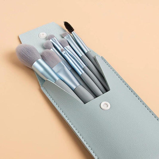8 Piece Portable Soft Makeup Brush Set, Eye Shadow Foundation Powder Eyelash Lips Concealer Blush Makeup Brush Set