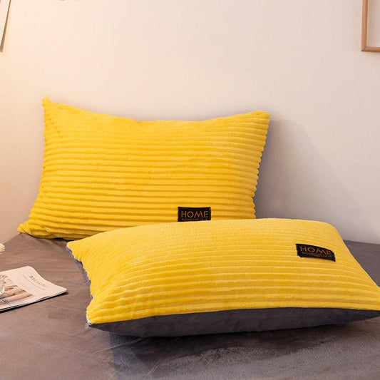 Winter Coral Velvet Pillowcase Double-sided Magic Velvet Pillowcase Thickened Warmth Single Velvet Pillowcase Set