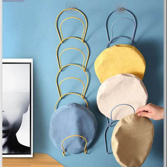 5PCS Hanging Hat Storage Rack Hanger Hook Storage Artifact Door Home Wall Hanging Rack Hat Rack Door Back Shelf Support Bathroom Towel Rack