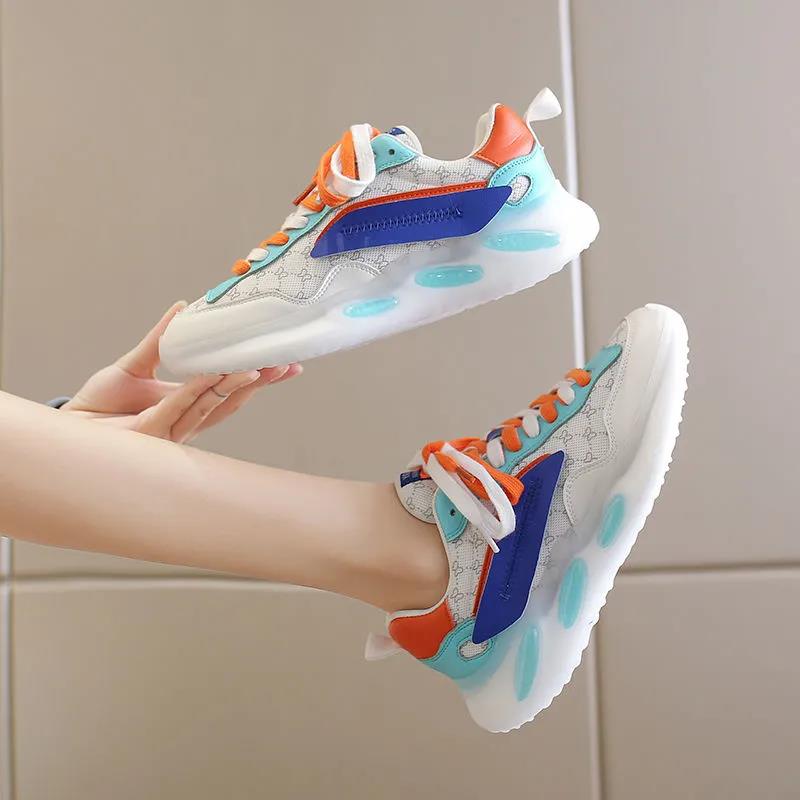 Thick-soled Daddy Shoes Female Ins Trendy Fashion Casual Students Thick-soled Non-slip Running Sneakers