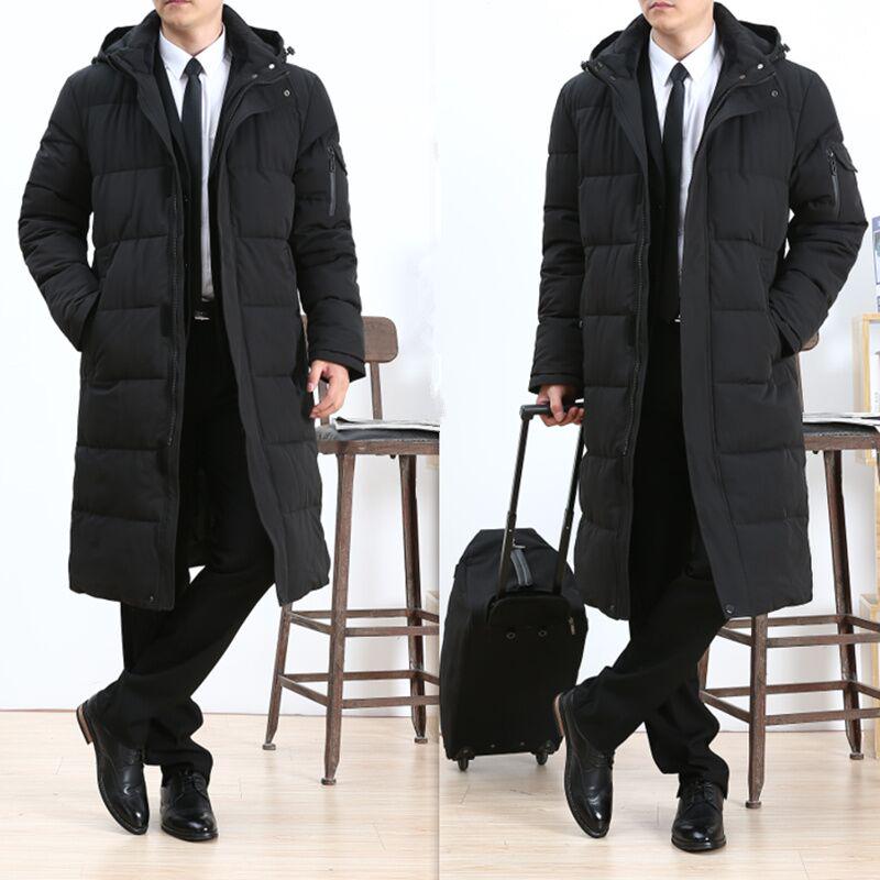 Men's Mid-length Down Jacket In Autumn and Winter, Plus Size Fashion Casual Jacket, Thick Warm Jacket
