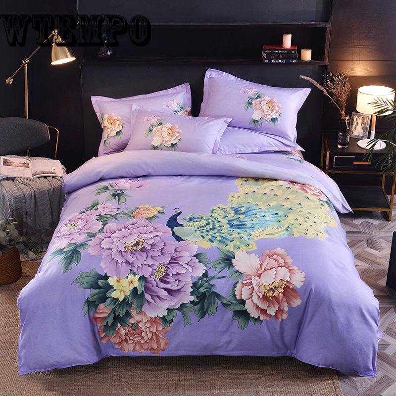 Cotton Bedding Sets Home Textile Bed Set Bedclothes with Bed Sheet Comforter Set Pillow Case