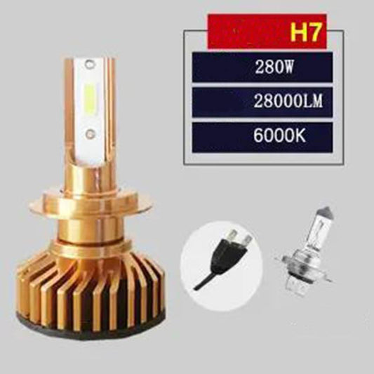 H4 Far and Near Integrated Car Light H1 H7 H3 H8 H9 H11 Led Bulb 9005 9006 9012 Headlight 120W/280w 12V24V General Auto Parts 12000LM/28000LM