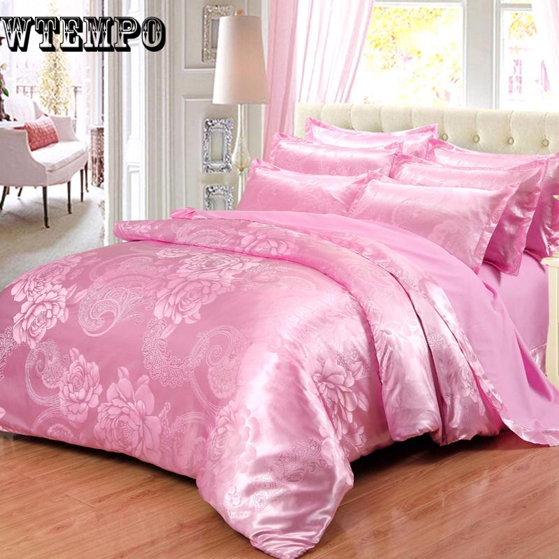 Luxury Bedding Sets Jacquard Queen Duvet Cover Set Wedding Bedclothes Bed Linen Quilt Cover