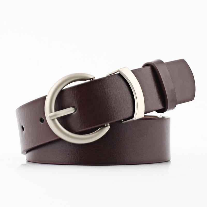 Belts women thin faux leather belt cummerbunds pin buckle casual waistband strap