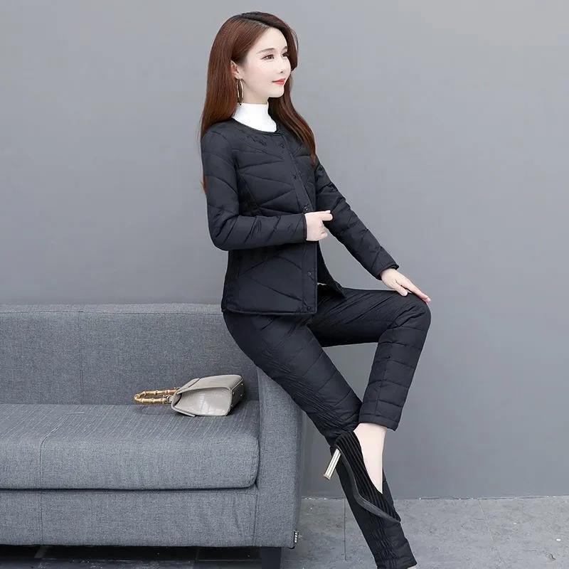 Lightweight Down Padded Jacket for Middle-aged and Elderly Women