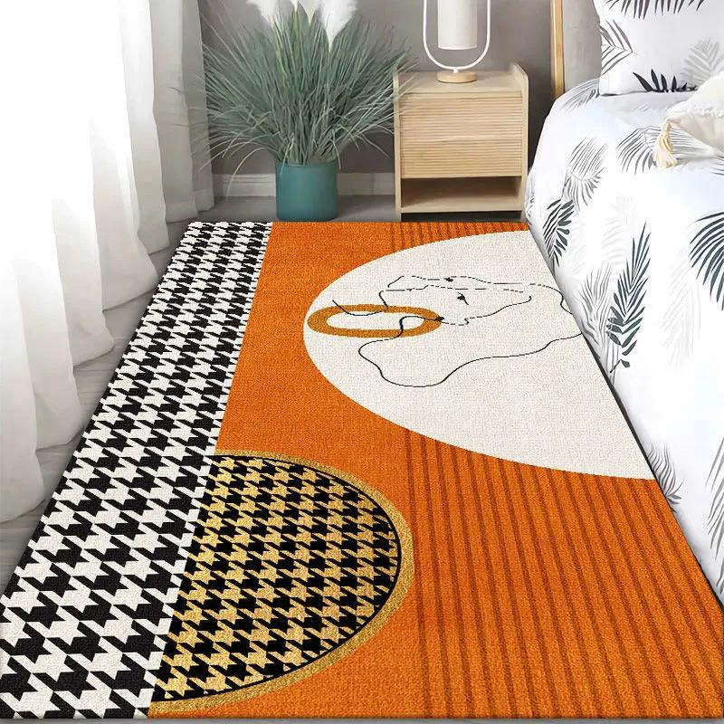 Modern Minimalist Carpet Bedroom Bedside Blanket Household Area Non-slip and Dirt-resistant Mat