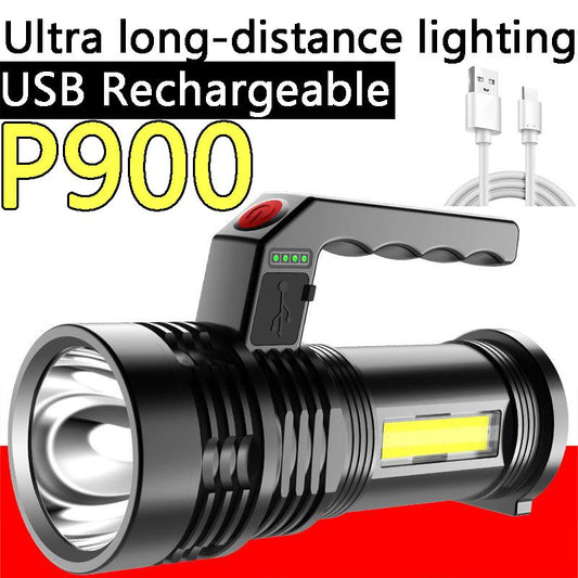 Portable Flashlight Strong Light Rechargeable Outdoor Ultra-bright Long-range Portable Lamp Searchlight
