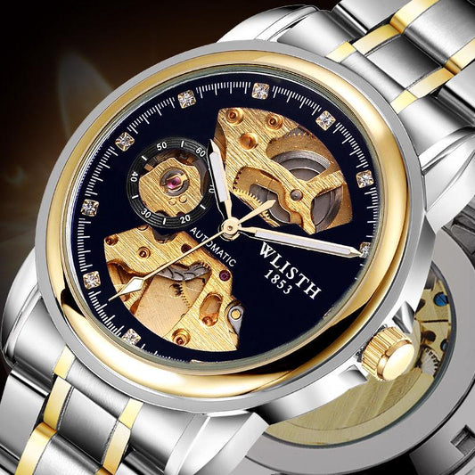 Automatic Mechanical Watch Fashion Wristwatch Casual Men Waterproof Watch