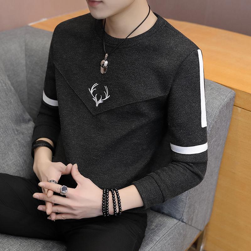 Fashion Men Slim Fit Custom T-shirt Long Stylish Luxury O Neck Fitness T-shirt Tee Shirt
