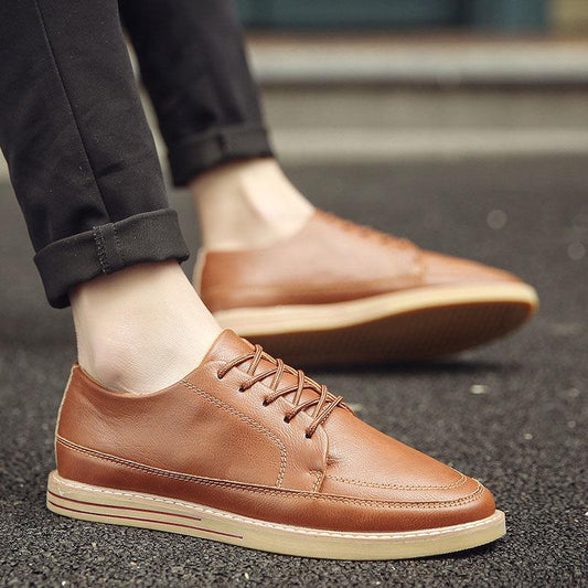 Autumn British Casual Men's Shoes Small Leather Shoes New Men's Loafers Casual Shoes