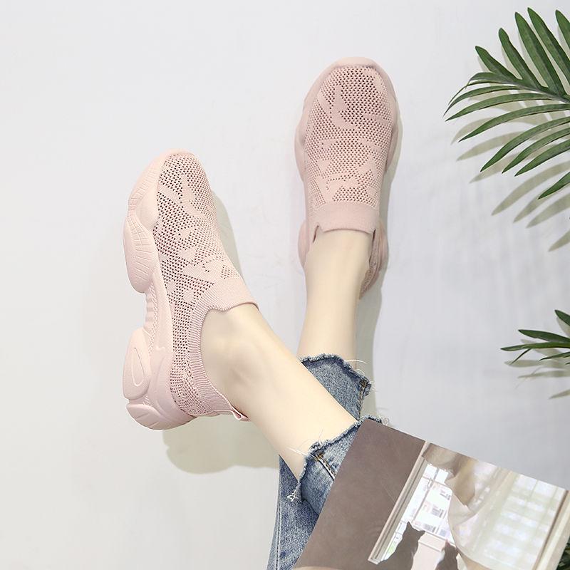 2020 Women Sneakers Fashion Socks Shoes Casual White Sneakers Summer Knitted Vulcanized Shoes Women Trainers Tenis Feminino