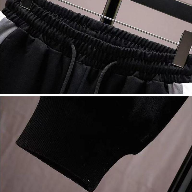 Spring Men Sports Suit Casual Hooded Pullover Thin Fleece Sportswear All-match Clothes for Teenage Students