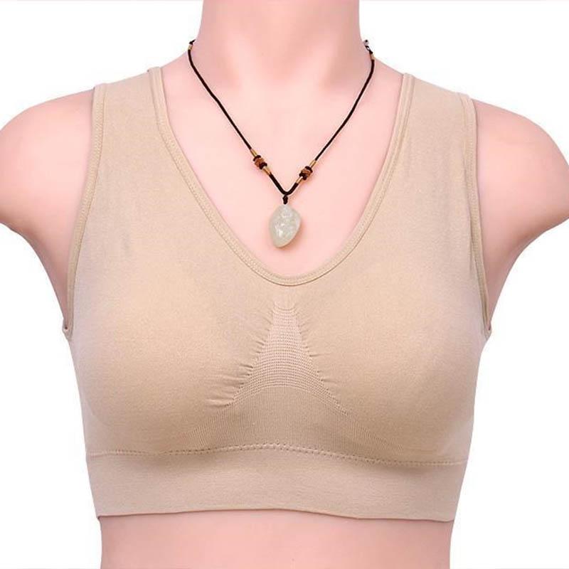Female Push Up Bra Backless Padded Underwear Comfortable Wireless Brassiere Breathable Seamless Bras