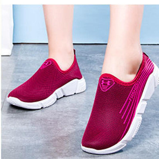 Women Autumn and Winter Walking Shoes Women's Mother Shoes Casual Fleece Warm Sports Running Shoes