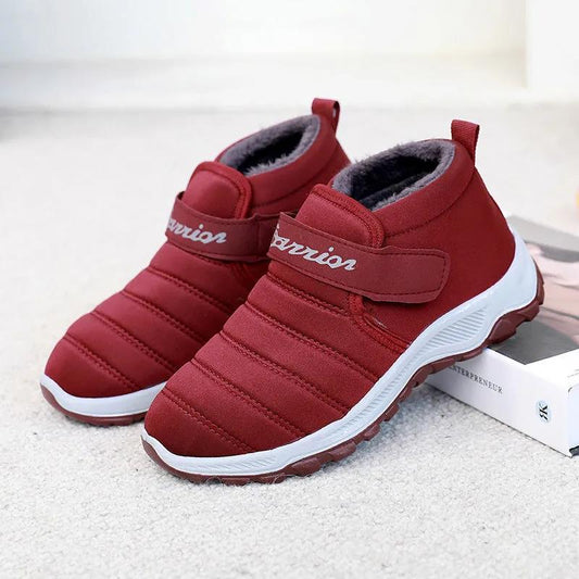 Mom's Cotton Shoes Women's Winter Fleece Warm Cloth Shoes Thickened Non-slip High-top Cotton Boots
