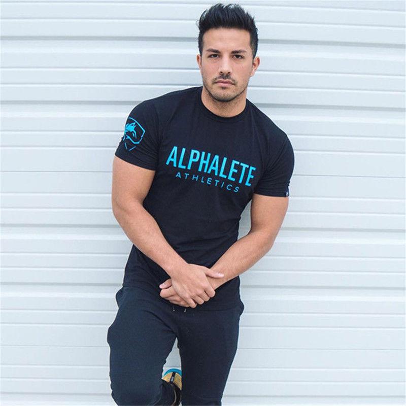 Short-sleeved T-shirt Men's Plus Size Men's Training Clothes Sports and Leisure Stretch Slim-fit T-shirt