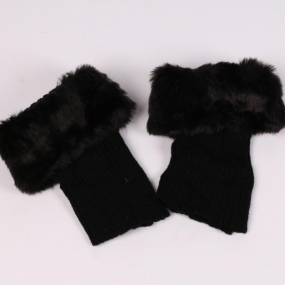Autumn and Winter Fur Boots Set Short Wool Warm Odes Case Stylish Ladies Leg Shoes Set Leg Cover Leg Warmers