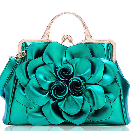 Elegant Ladies Bag Shoulder Messenger Bag Fashion Large Capacity Handheld Leather Texture Shopping Bag