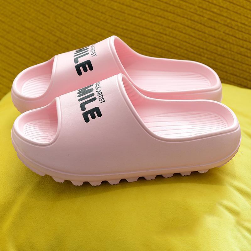 Soft Thick-soled Summer Massage Slippers Not Smelly Feet Household Couple Sandals and Slippers Deodorant Bathroom Bathing Home Non-slip Flip Flops