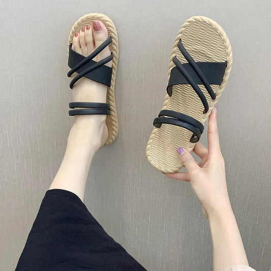 Summer Women's Sandals Non-slip All-match Beach Women's Flat Sandals