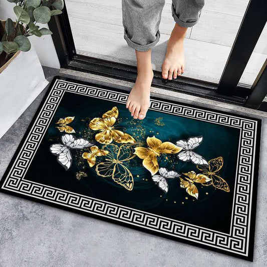 Floor Mat Door Entrance Door Entrance Door Absorbent Non-slip Carpet Door Step Mat Toilet Bathroom Household Washable