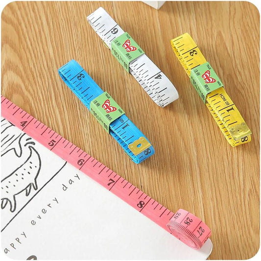 1.5m Mini Soft Tape Measure Clothes Ruler Measure Three-dimensional Ruler Household Utility Tool