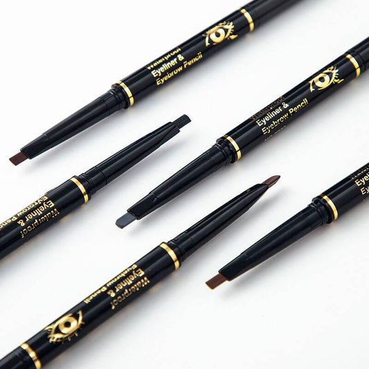 Double eyebrow pencil waterproof eyebrow pencil waterproof sweat-proof cosmetics will not fade