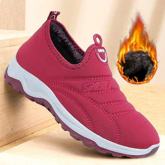 Plus Velvet Thick Women's Sports Shoes Fashion Casual Warm Shoes Non-slip Shock Absorption Winter Running Shoes