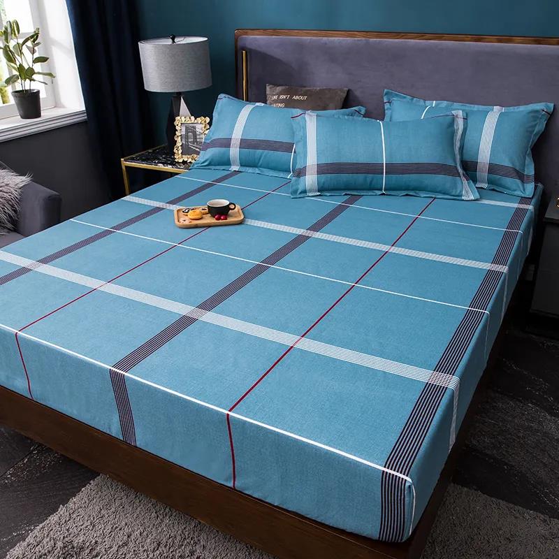 One Piece Non-slip Wear-resistant Cotton Mattress Cover Double Bedroom Mattress Protector 2.0m