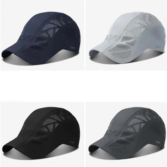 Hat Men's Summer Thin Korean Version of The Tide Forward Hat Outdoor Sunscreen Sun Hat Middle-aged Quick-drying Sun Cap