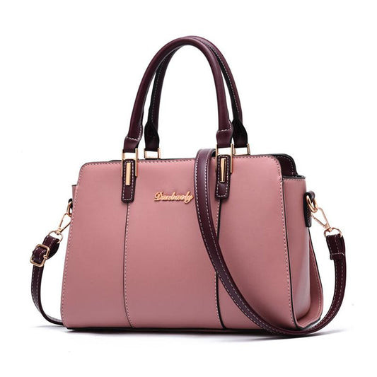 Genuine Leather Texture Ladies Bag Spring and Summer Fashion All-match Female Bag Mother Handbag Messenger Big Bag