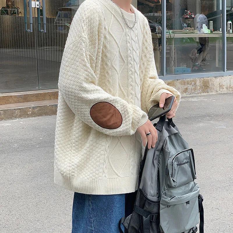 Sweater Men's Autumn and Winter Thickened Warmth and Comfortable Loose Pullover Sweater