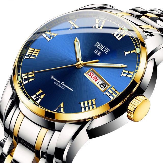 Mechanical watches men luxury waterproof automatic mechanical watches luminous classic business watches