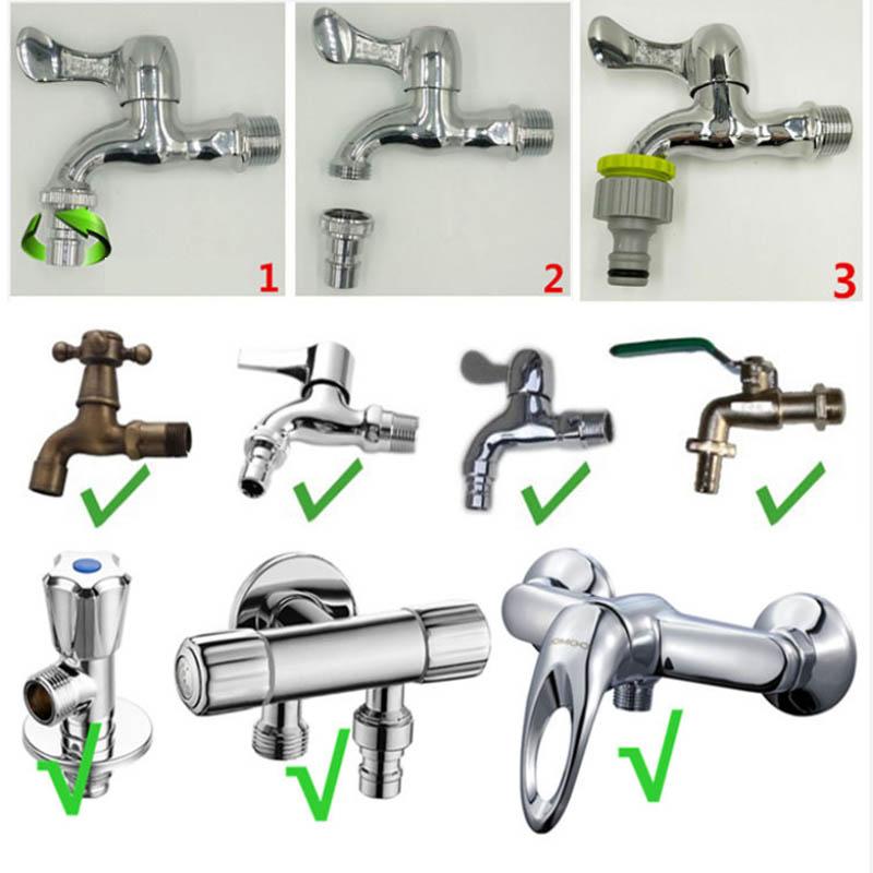 Car Wash Water Gun Telescopic Watering Hose Set High Pressure Household Antifreeze Plastic Multi-function Gun Standard Universal Joint