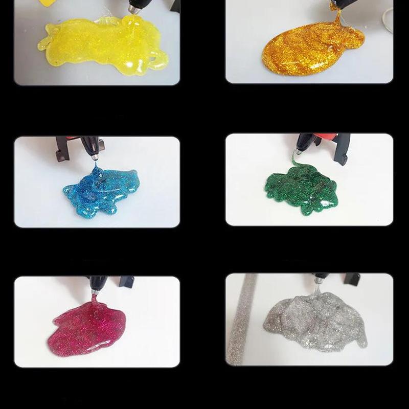 Colorful Electro-hot Melt Glue Stick 7mm Resin Glue Stick High Viscosity Melt Gun Accessories