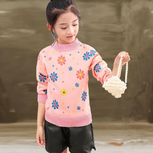Autumn Baby Girls Boys Sweaters Coat Kids Knitting Pullovers Tops Baby Boys Girls Cartoon Long Sleeve Sweaters