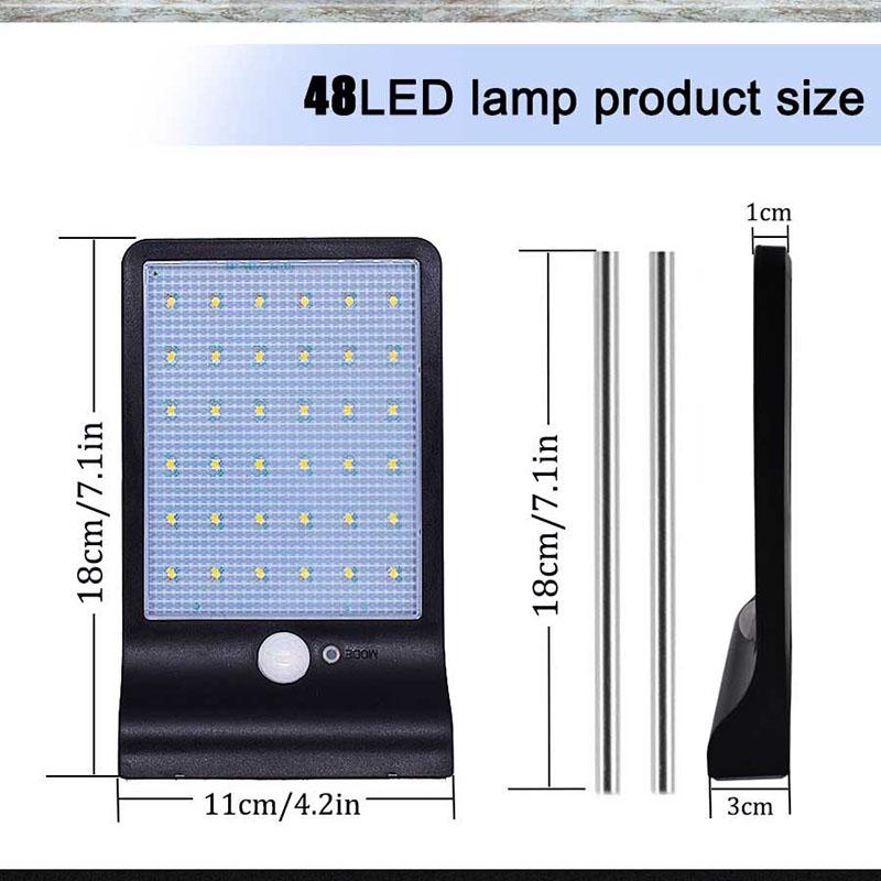 36 leds Solar Light Adjustable With Controller Three Modes Waterproof Lamp Light For Outdoor Garden