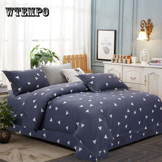 Bedding Set Leaf Comfortable Duvet Quilt Cover Pillow Case Home Decor