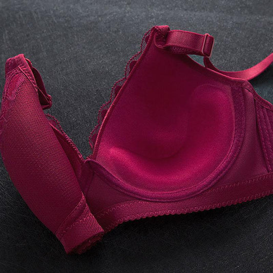 High Quality Lace Bra Without Steel Ring Sexy Bra with Breasts Gathered Together Adjustable Women's Underwear