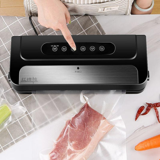 Best Food Vacuum Sealer Automatic Commercial Household Food Vacuum Sealer Packaging Machine Include 10Pcs Bags