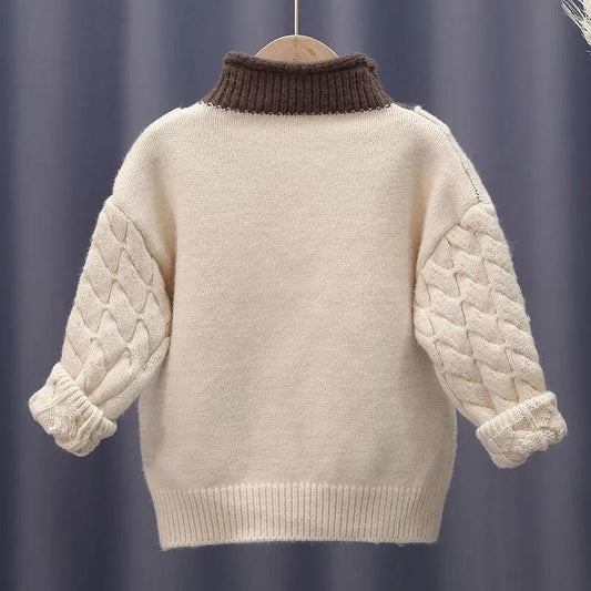 Autumn Baby Girls Boys Sweaters Coat Kids Knitting Pullovers Tops Baby Boys Girls Cartoon Long Sleeve Sweaters