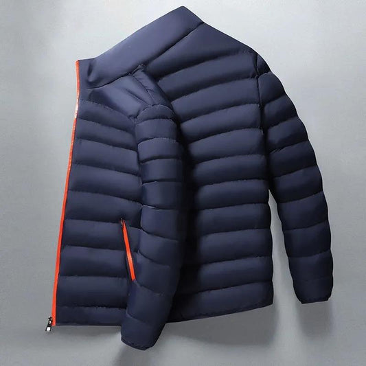 Winter Men's Warm Down Jacket Thick Hooded Korean Handsome Jacket