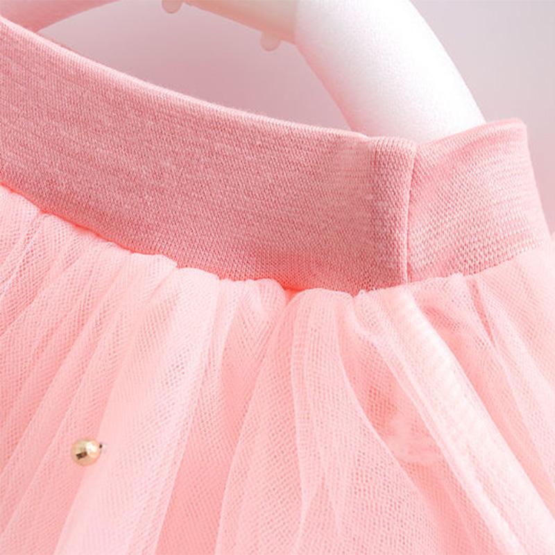 Girl Skirt Mesh Spring and Autumn Wild Children's Tutu Girl Princess Short Skirt
