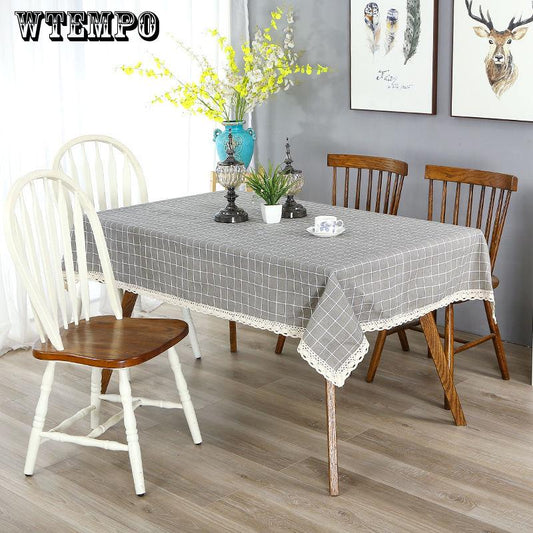 Coffee Table Tablecloth Waterproof Coffee Table Cloth Table Cloth Cotton Linen Rectangular Table Cover