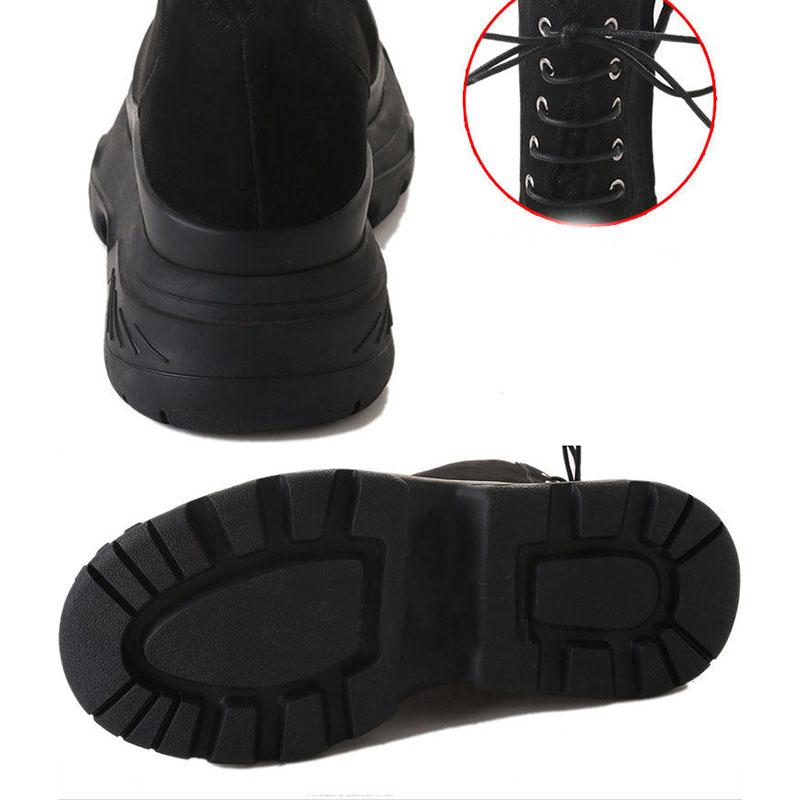 Korean Version of Martin Boots Female British Style Short Boots Platform Shoes Spring and Autumn Thick-soled Short-tube Women's Boots